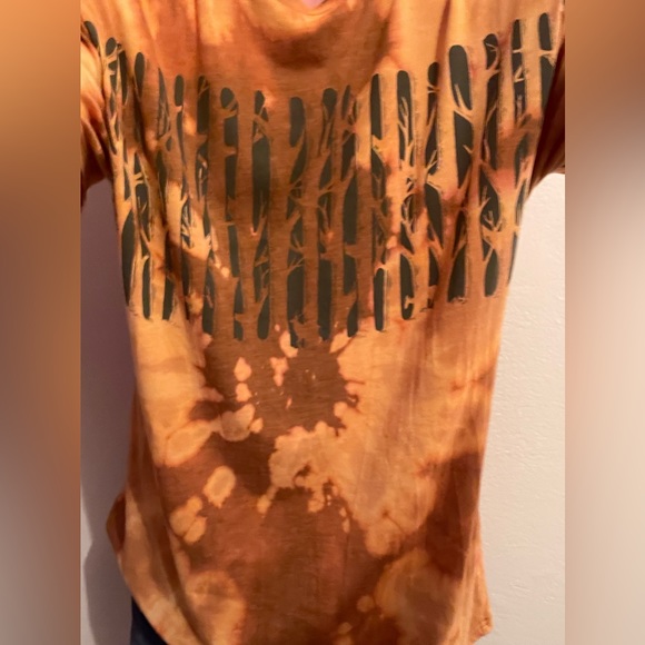 🌲Tentree Acid Wash Bleach Tee Shirt US XL🌲🌲🌲🌲 - Picture 2 of 10